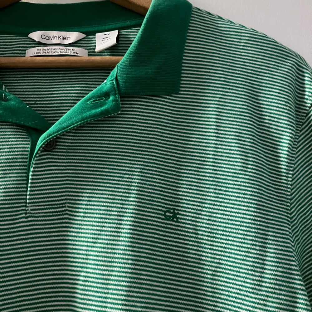 Calvin Klein Liquid Touch Polo - Slim  Fit 100% Cotton- Sooo Soft!